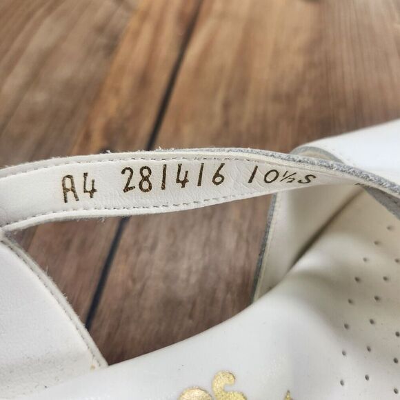 SAS Tripad Caress Slingback Womens Sz 10.5S White Wedge Leather Open Toe Sandals - Picture 9 of 12